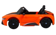 Elektromobilis BMW I8, Orange-Elektromobiliai vaikams, Mašinos-e-vaikas