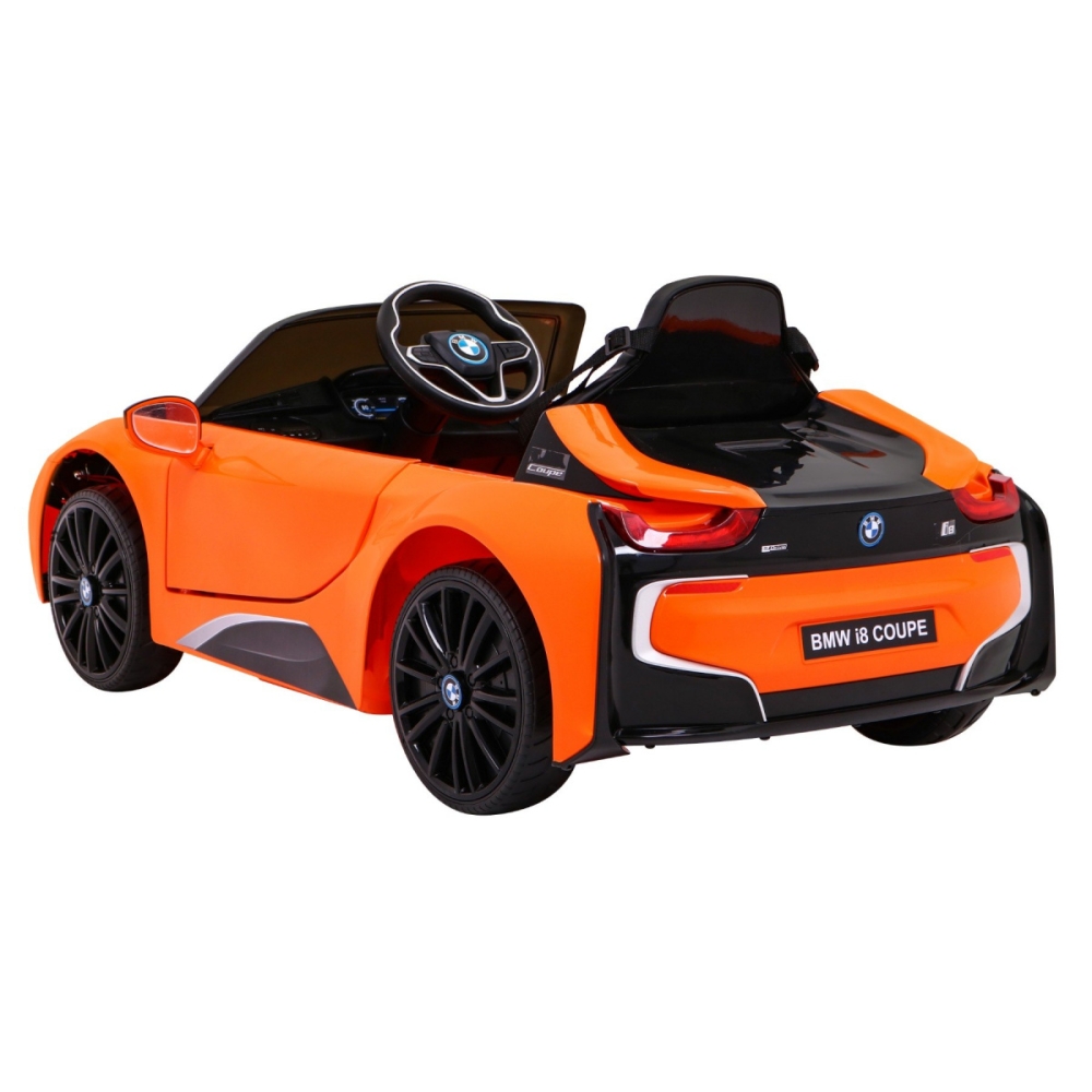 Elektromobilis BMW I8, Orange-Elektromobiliai vaikams, Mašinos-e-vaikas