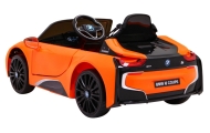 Elektromobilis BMW I8, Orange-Elektromobiliai vaikams, Mašinos-e-vaikas