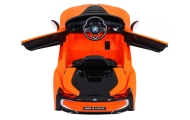 BMW I8 Lift Auto na akumulator Pomarańczowy + Pilot + Wolny Start + 3-pkt pasy + MP3 USB + LED