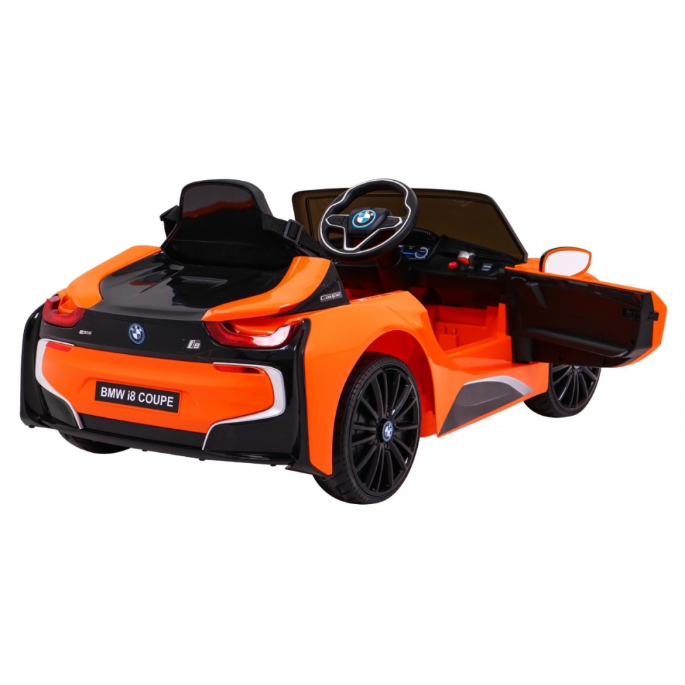 Elektromobilis BMW I8, Orange-Elektromobiliai vaikams, Mašinos-e-vaikas