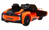 Elektromobilis BMW I8, Orange-Elektromobiliai vaikams, Mašinos-e-vaikas