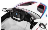 BMW M6 GT3 Auto na akumulator dla dzieci Biały + Nawiew powietrza + Dźwięki MP3 Światła + Pilot
