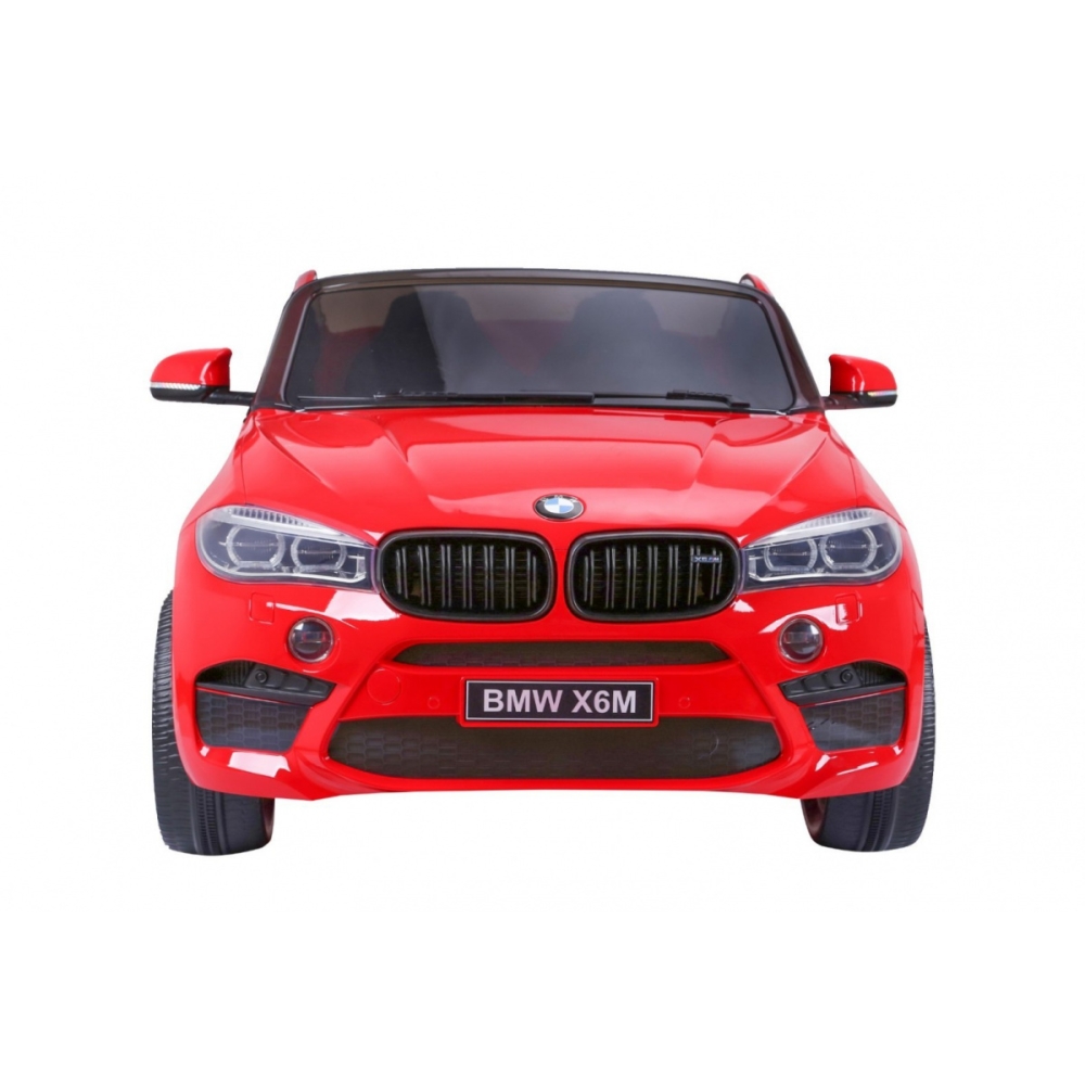 Dvivietis elektromobilis BMW X6M XXL, Red-Elektromobiliai vaikams, Visureigiai-e-vaikas