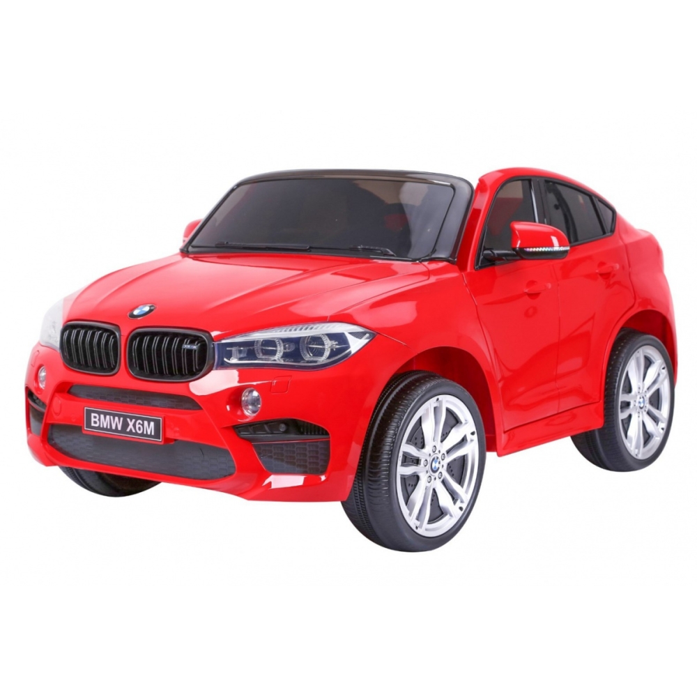 Dvivietis elektromobilis BMW X6M XXL, Red-Elektromobiliai vaikams, Visureigiai-e-vaikas