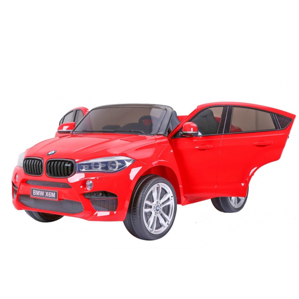 Dvivietis elektromobilis BMW X6M XXL, Red-Elektromobiliai vaikams, Visureigiai-e-vaikas