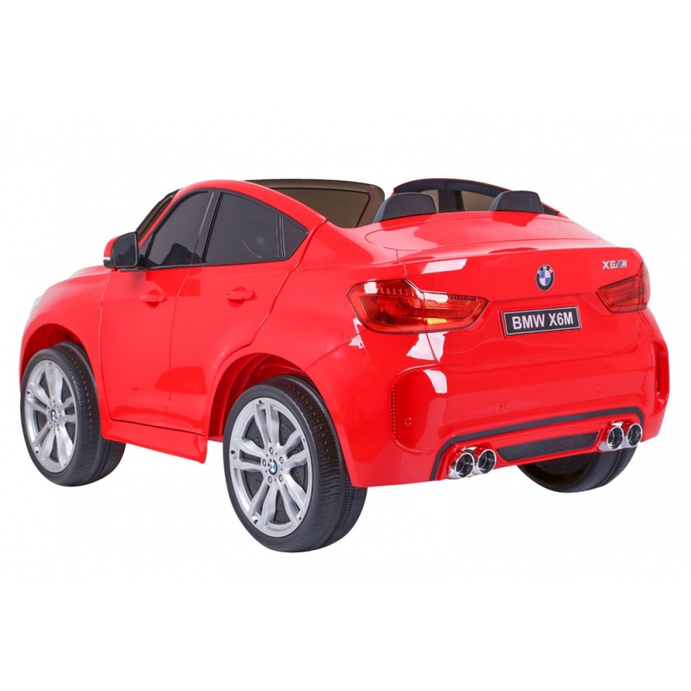 Dvivietis elektromobilis BMW X6M XXL, Red-Elektromobiliai vaikams, Visureigiai-e-vaikas
