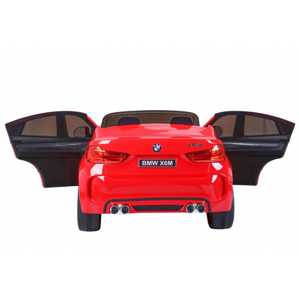 Dvivietis elektromobilis BMW X6M XXL, Red-Elektromobiliai vaikams, Visureigiai-e-vaikas