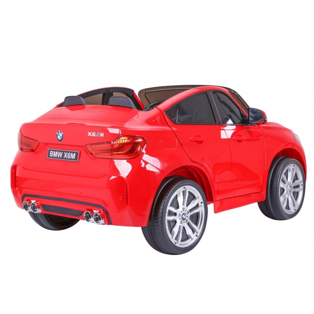 Dvivietis elektromobilis BMW X6M XXL, Red-Elektromobiliai vaikams, Visureigiai-e-vaikas