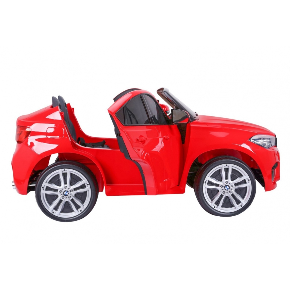 Dvivietis elektromobilis BMW X6M XXL, Red-Elektromobiliai vaikams, Visureigiai-e-vaikas