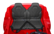 BMW X6M XXL dla 2 dzieci Czerwony + Pilot + Ekoskóra + Pasy + Wolny Start + MP3 USB + LED