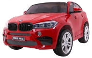 Dvivietis elektromobilis BMW X6M XXL, lakuotas raudonas-Elektromobiliai vaikams, Visureigiai-e-vaikas