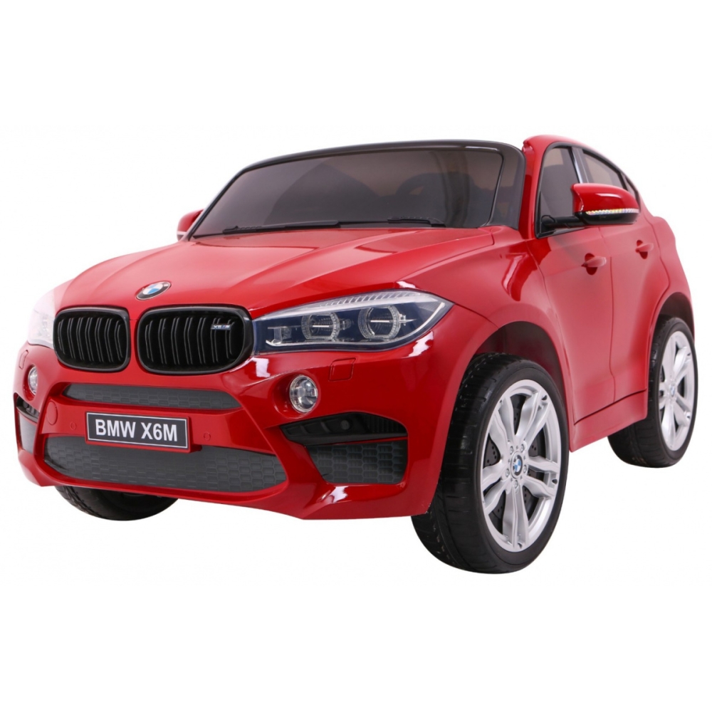 Dvivietis elektromobilis BMW X6M XXL, lakuotas raudonas-Elektromobiliai vaikams, Visureigiai-e-vaikas