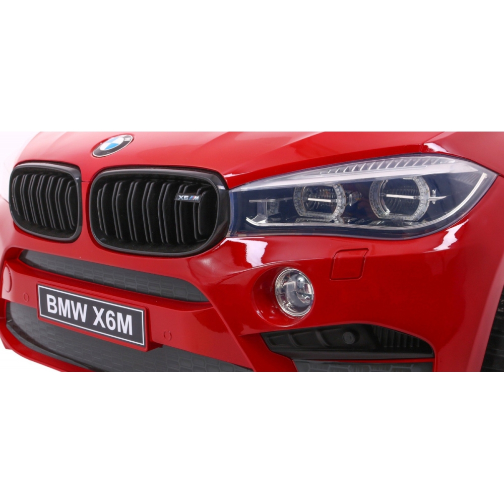 Dvivietis elektromobilis BMW X6M XXL, lakuotas raudonas-Elektromobiliai vaikams, Visureigiai-e-vaikas