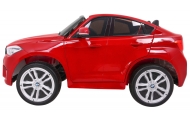 Dvivietis elektromobilis BMW X6M XXL, lakuotas raudonas-Elektromobiliai vaikams, Visureigiai-e-vaikas