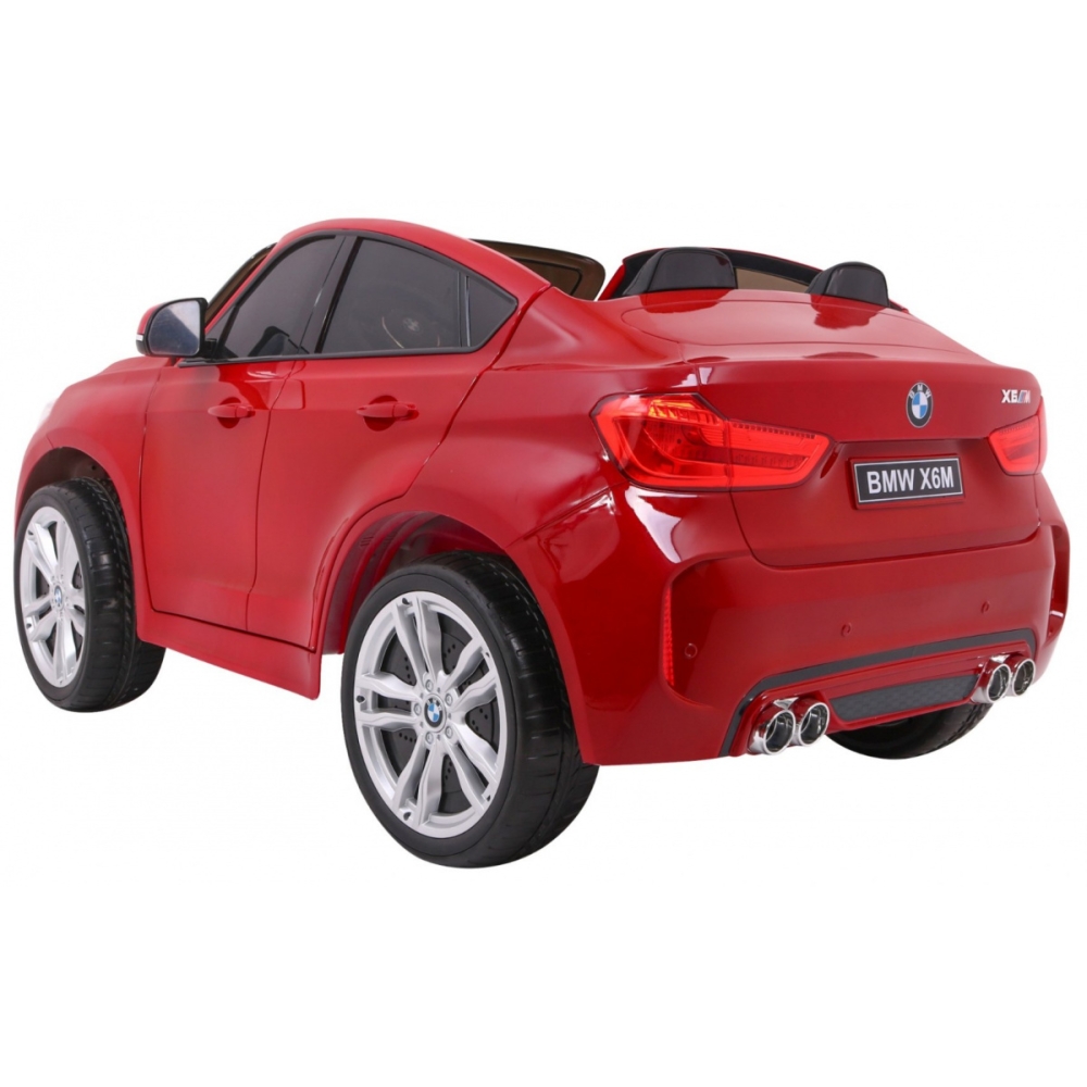 Dvivietis elektromobilis BMW X6M XXL, lakuotas raudonas-Elektromobiliai vaikams, Visureigiai-e-vaikas
