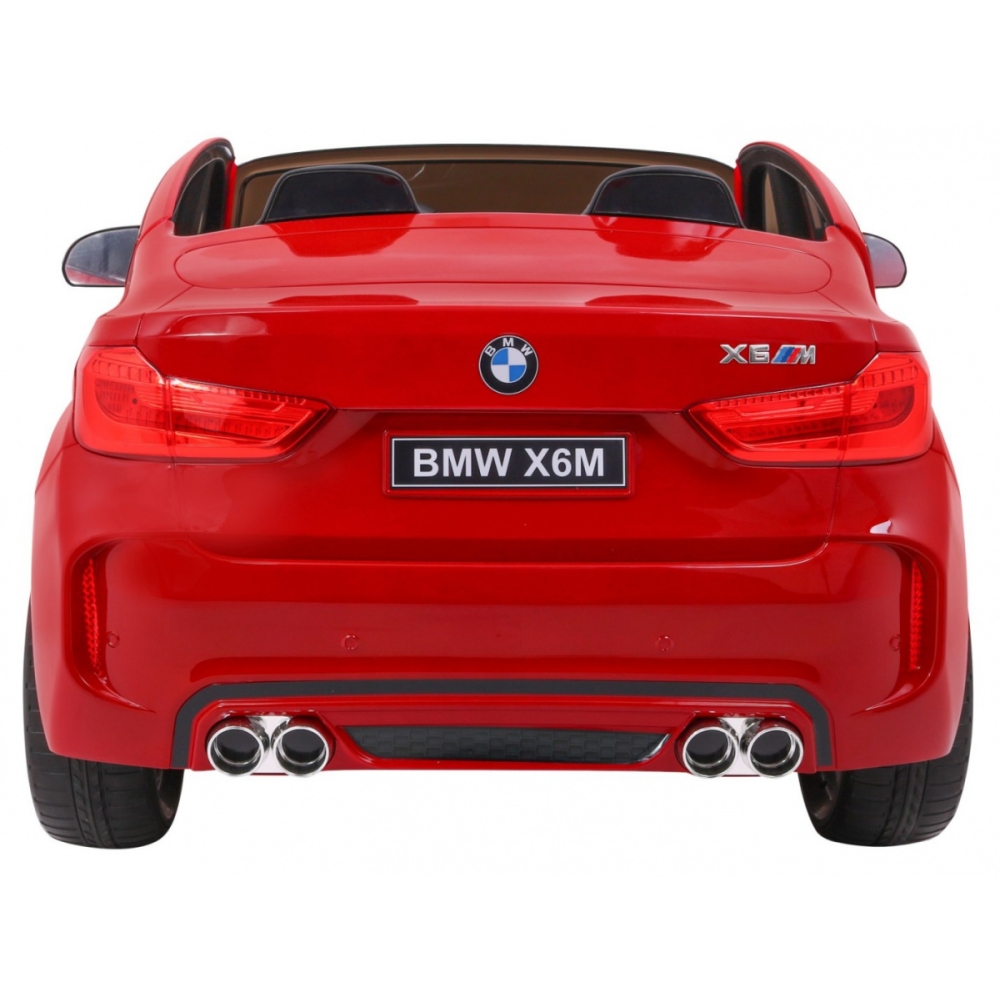 Dvivietis elektromobilis BMW X6M XXL, lakuotas raudonas-Elektromobiliai vaikams, Visureigiai-e-vaikas
