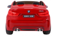 BMW X6M XXL dla 2 dzieci Lakier Czerwony + Pilot + Ekoskóra + Pasy + Wolny Start + MP3 + LED