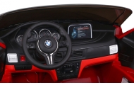 BMW X6M XXL dla 2 dzieci Lakier Czerwony + Pilot + Ekoskóra + Pasy + Wolny Start + MP3 + LED