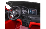 Dvivietis elektromobilis BMW X6M XXL, lakuotas raudonas-Elektromobiliai vaikams, Visureigiai-e-vaikas