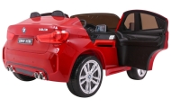 Dvivietis elektromobilis BMW X6M XXL, lakuotas raudonas-Elektromobiliai vaikams, Visureigiai-e-vaikas