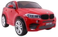 Dvivietis elektromobilis BMW X6M XXL, lakuotas raudonas-Elektromobiliai vaikams, Visureigiai-e-vaikas