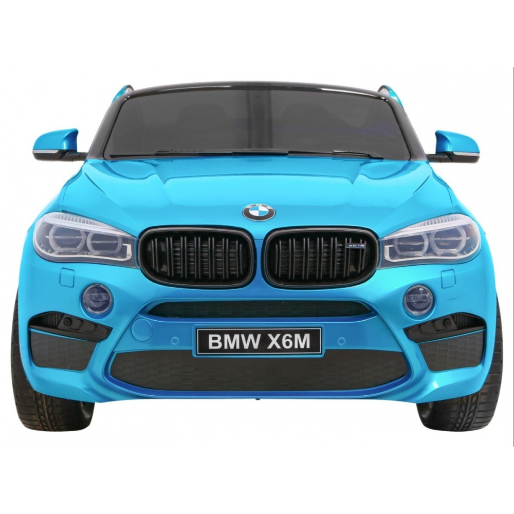 Dvivietis elektromobilis BMW X6M XXL, lakuotas mėlynas-Elektromobiliai vaikams, Visureigiai-e-vaikas