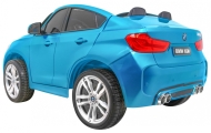 Dvivietis elektromobilis BMW X6M XXL, lakuotas mėlynas-Elektromobiliai vaikams, Visureigiai-e-vaikas