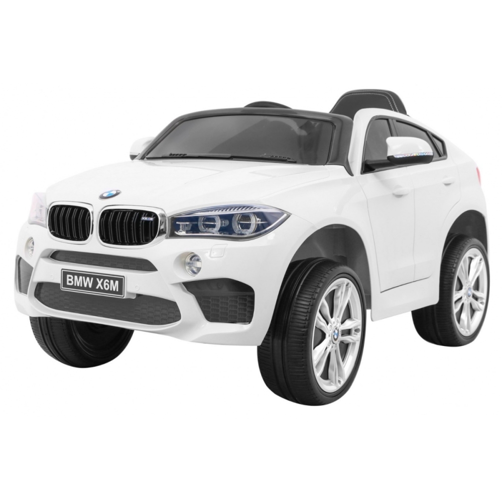Elektromobilis BMW X6M, White-Elektromobiliai vaikams, Visureigiai-e-vaikas