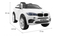 Elektromobilis BMW X6M, White-Elektromobiliai vaikams, Visureigiai-e-vaikas