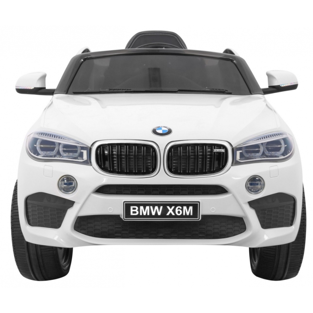 BMW X6M Elektryczne Autko dla dzieci Biały + Pilot + EVA + Wolny Start + Panel audio + LED