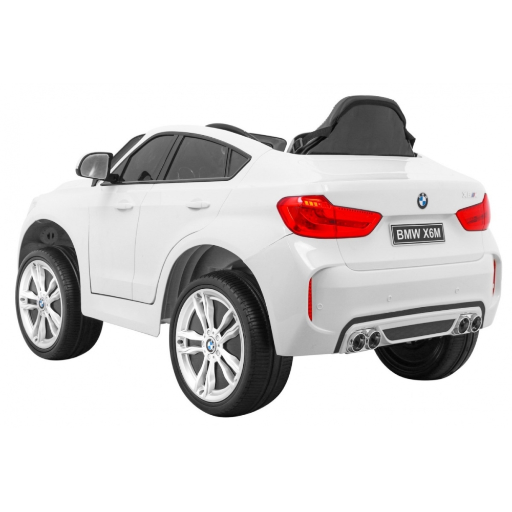 Elektromobilis BMW X6M, White-Elektromobiliai vaikams, Visureigiai-e-vaikas