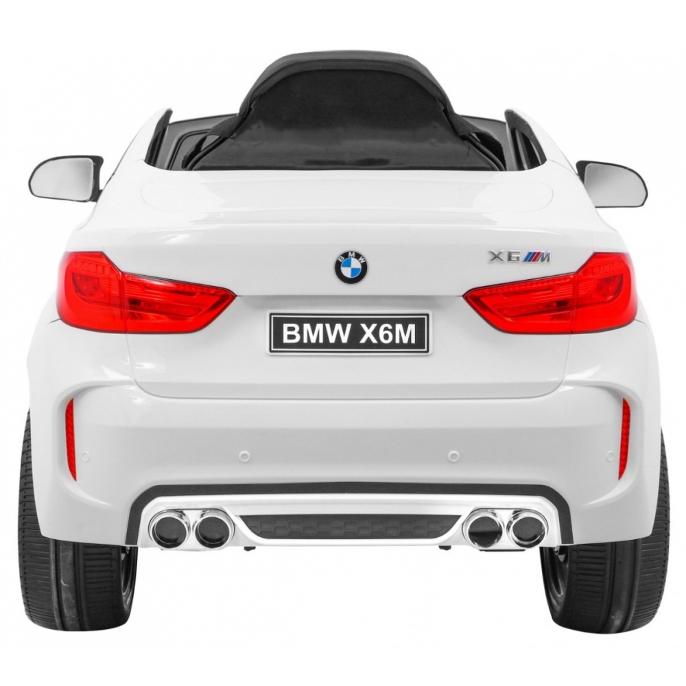 Elektromobilis BMW X6M, White-Elektromobiliai vaikams, Visureigiai-e-vaikas