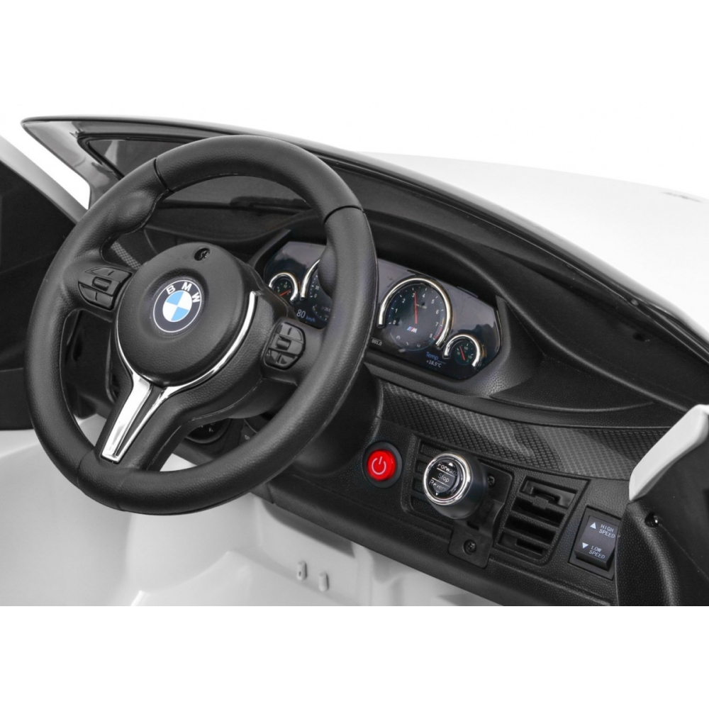 Elektromobilis BMW X6M, White-Elektromobiliai vaikams, Visureigiai-e-vaikas