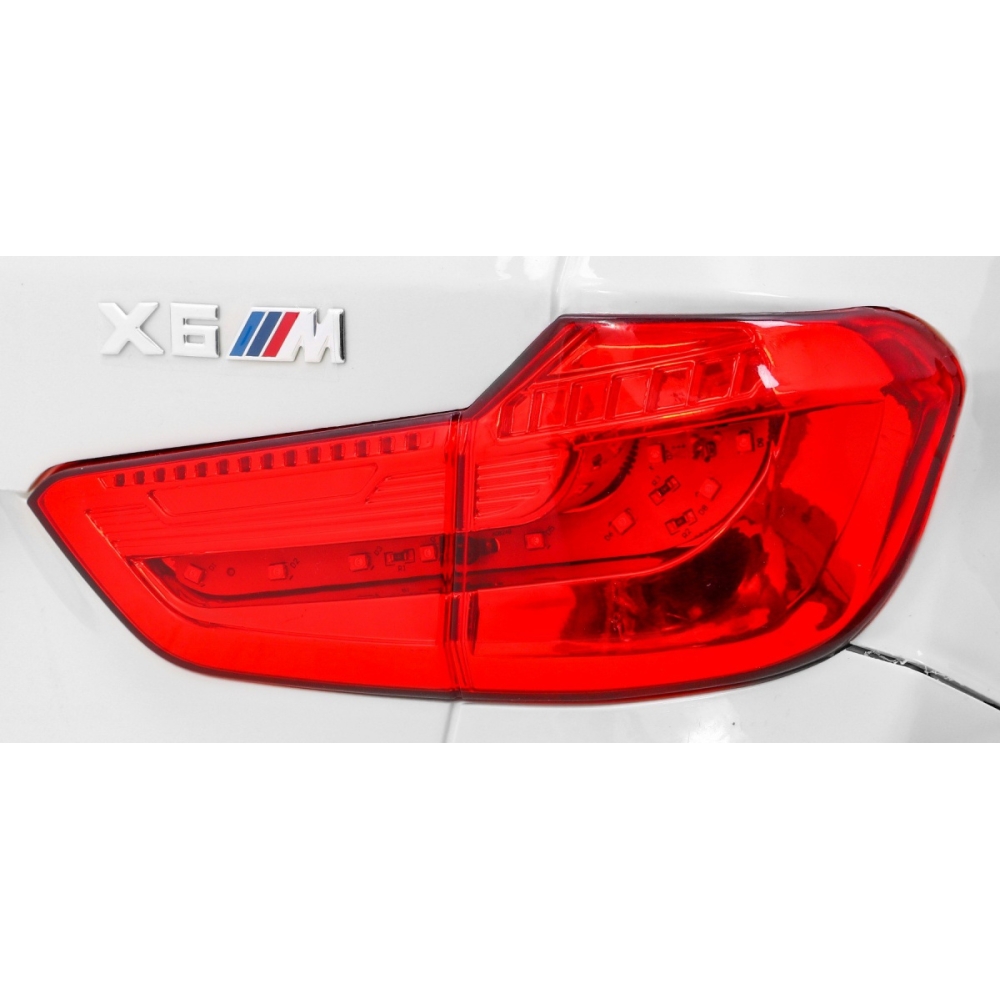 Elektromobilis BMW X6M, White-Elektromobiliai vaikams, Visureigiai-e-vaikas