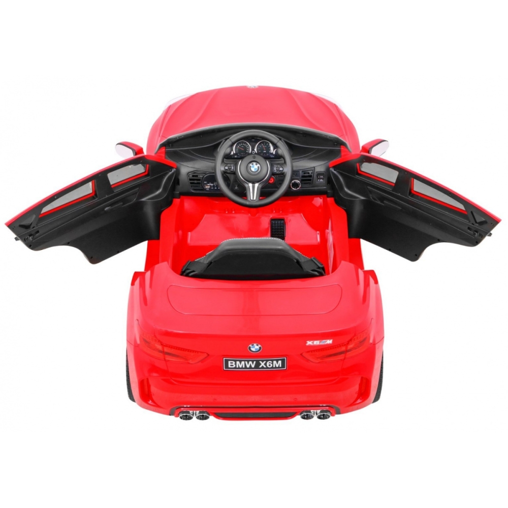 Elektromobilis BMW X6M, Red-Elektromobiliai vaikams, Visureigiai-e-vaikas