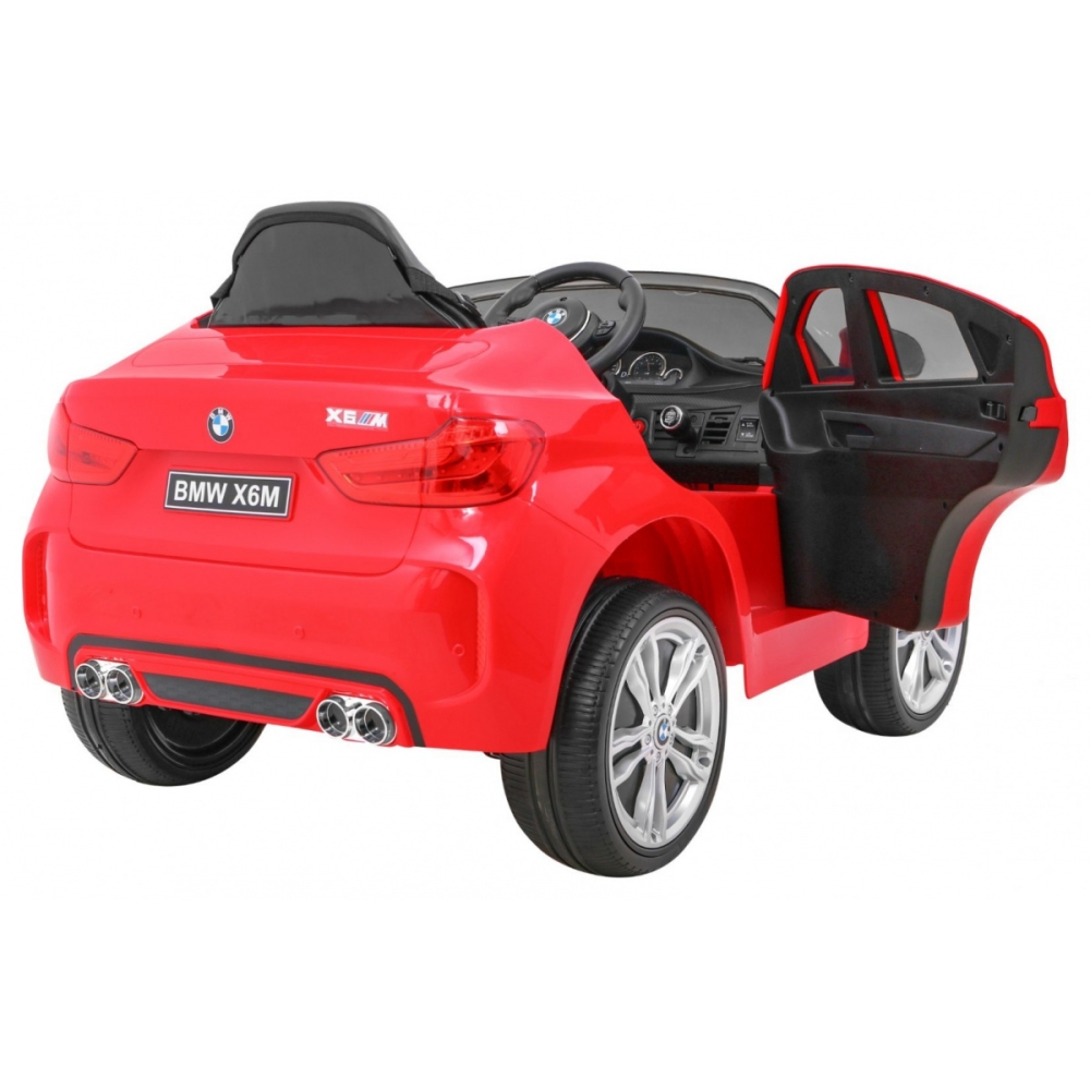 Elektromobilis BMW X6M, Red-Elektromobiliai vaikams, Visureigiai-e-vaikas
