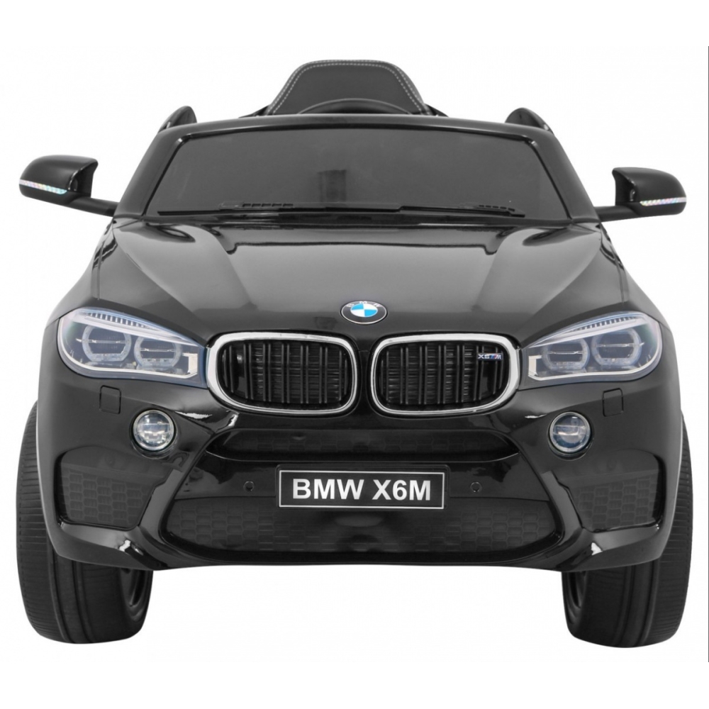 Elektromobilis BMW X6M, lakuotas juodas-Elektromobiliai vaikams, Visureigiai-e-vaikas