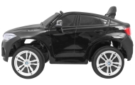 Elektromobilis BMW X6M, lakuotas juodas-Elektromobiliai vaikams, Visureigiai-e-vaikas
