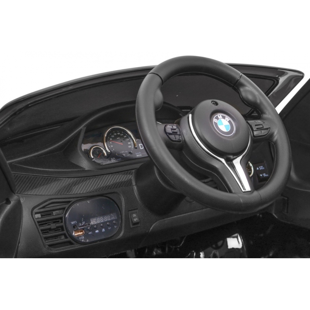 Elektromobilis BMW X6M, lakuotas juodas-Elektromobiliai vaikams, Visureigiai-e-vaikas