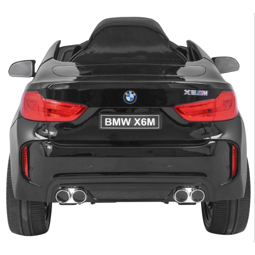 Elektromobilis BMW X6M, lakuotas juodas-Elektromobiliai vaikams, Visureigiai-e-vaikas
