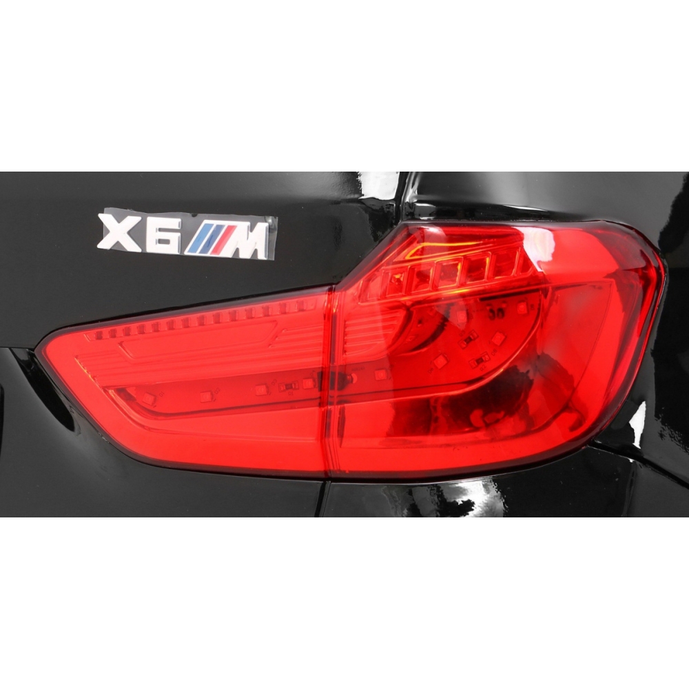 Elektromobilis BMW X6M, lakuotas juodas-Elektromobiliai vaikams, Visureigiai-e-vaikas