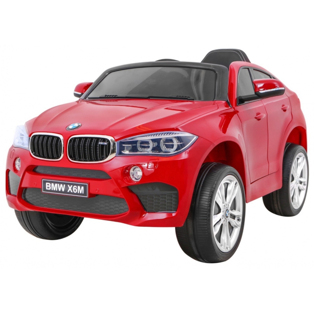 Elektromobilis BMW X6M, lakuotas raudonas-Elektromobiliai vaikams, Visureigiai-e-vaikas