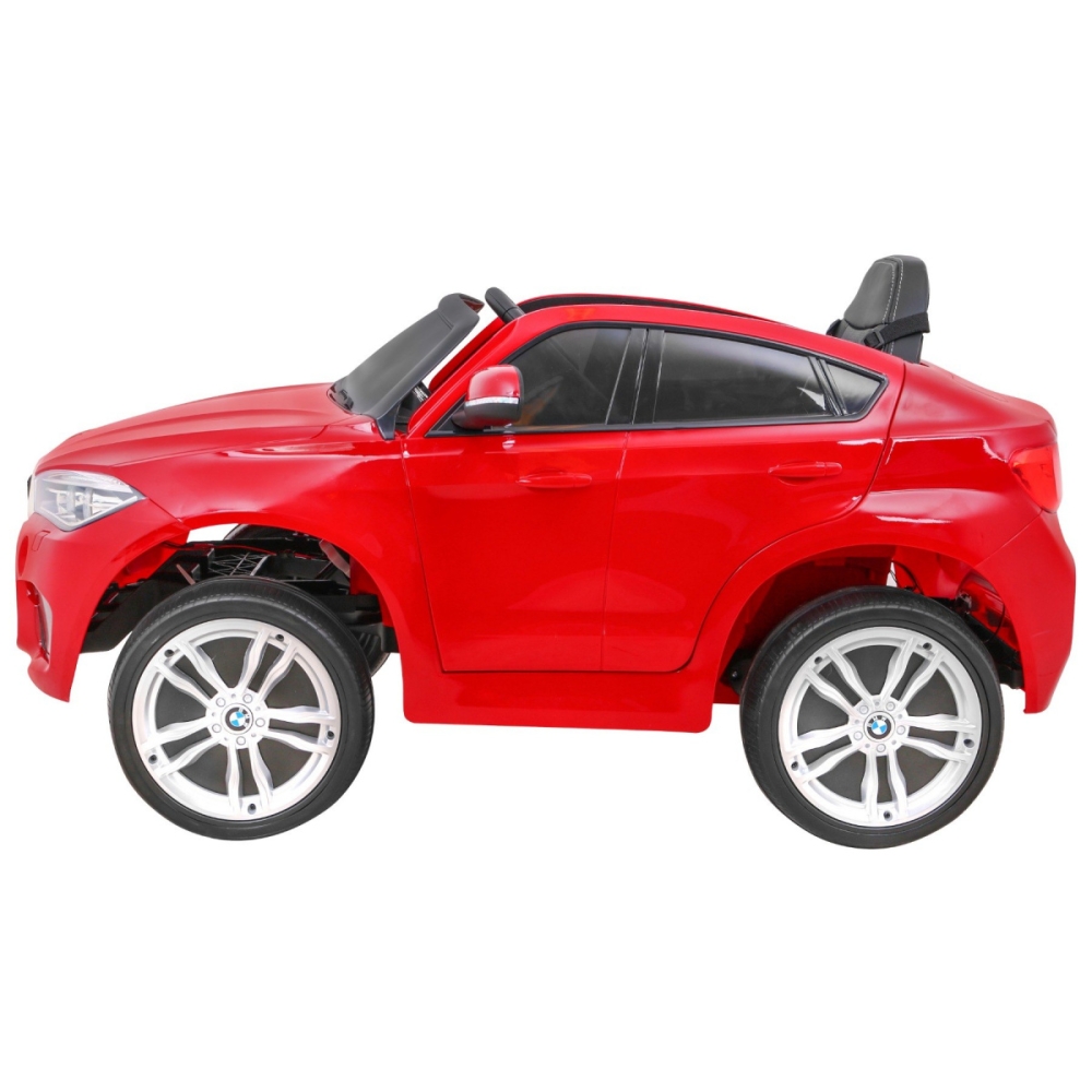 Elektromobilis BMW X6M, lakuotas raudonas-Elektromobiliai vaikams, Visureigiai-e-vaikas
