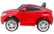 Elektromobilis BMW X6M, lakuotas raudonas-Elektromobiliai vaikams, Visureigiai-e-vaikas
