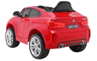 Elektromobilis BMW X6M, lakuotas raudonas-Elektromobiliai vaikams, Visureigiai-e-vaikas