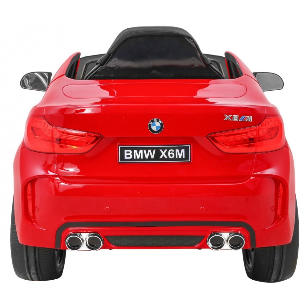 Elektromobilis BMW X6M, lakuotas raudonas-Elektromobiliai vaikams, Visureigiai-e-vaikas