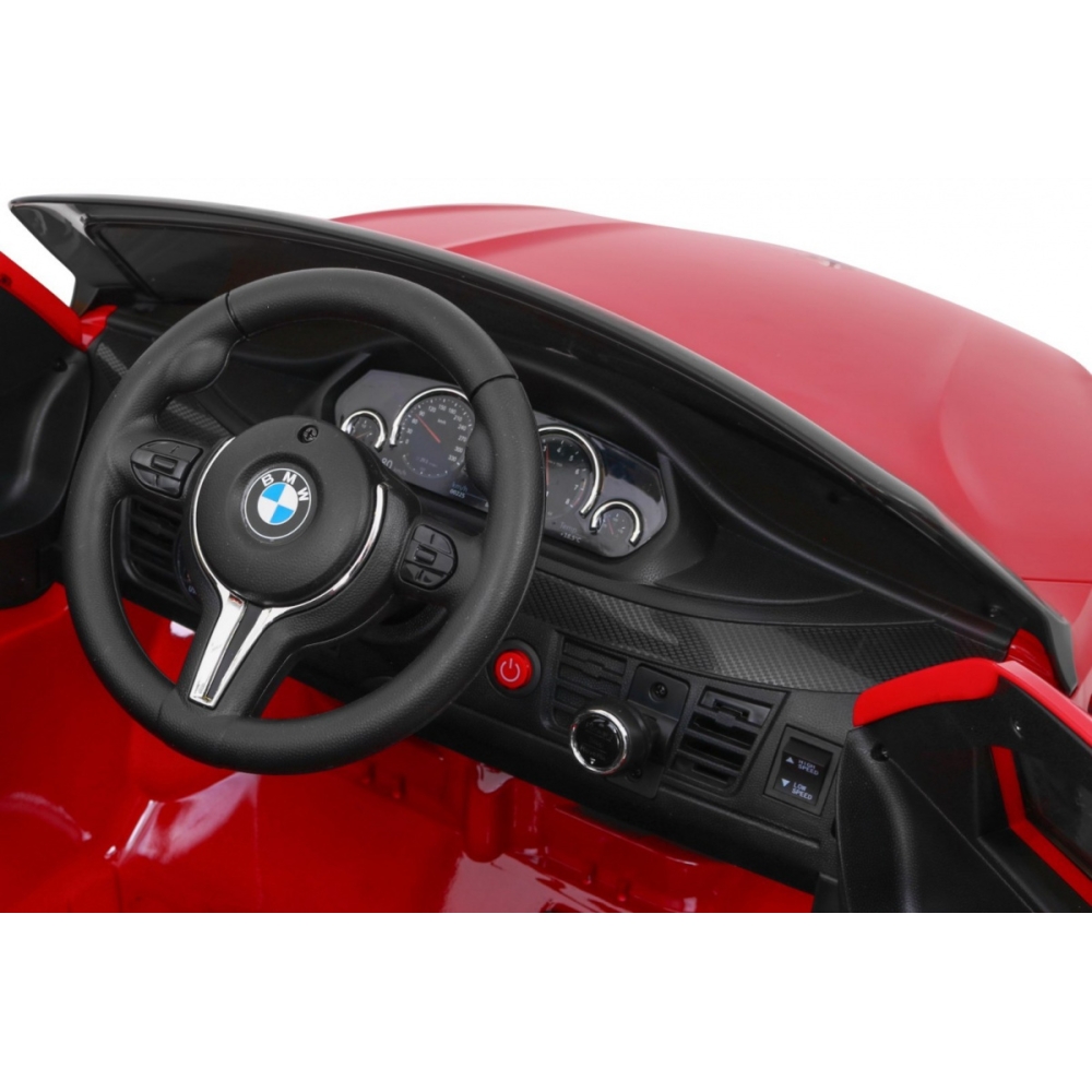 Elektromobilis BMW X6M, lakuotas raudonas-Elektromobiliai vaikams, Visureigiai-e-vaikas