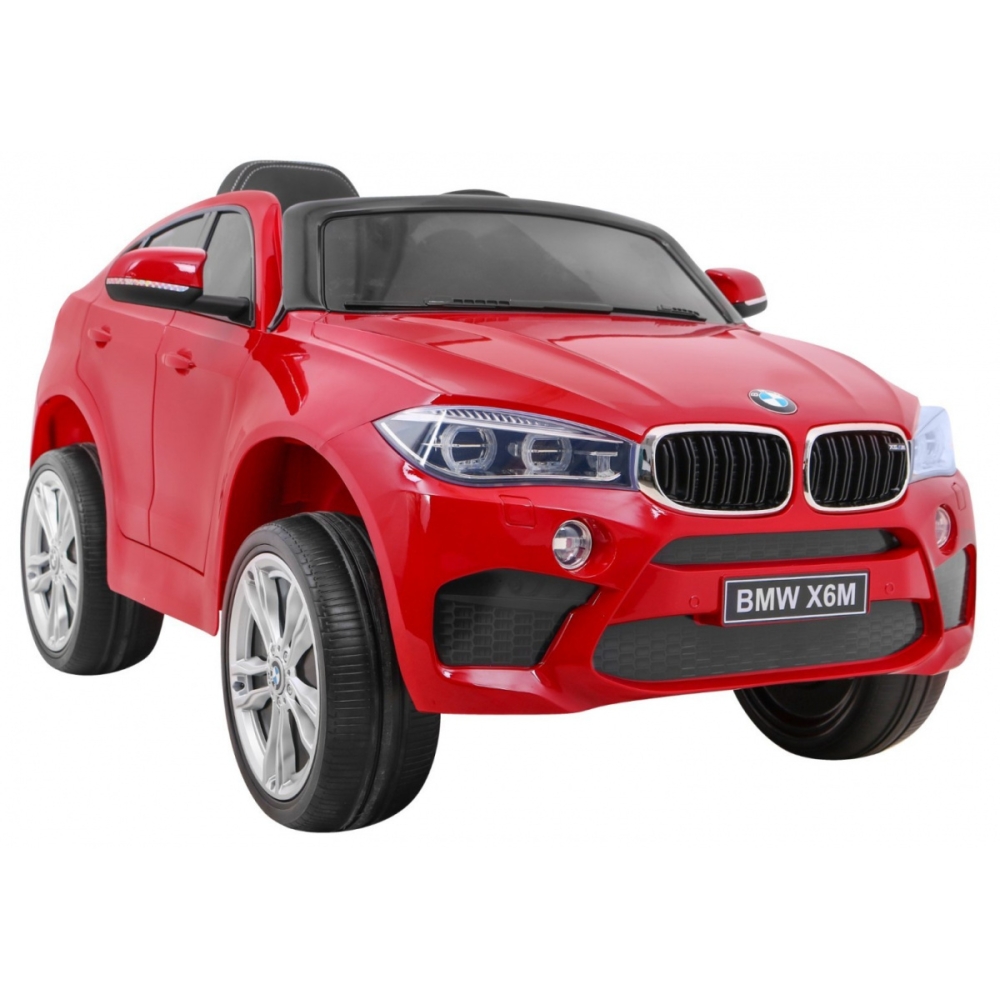 Elektromobilis BMW X6M, lakuotas raudonas-Elektromobiliai vaikams, Visureigiai-e-vaikas