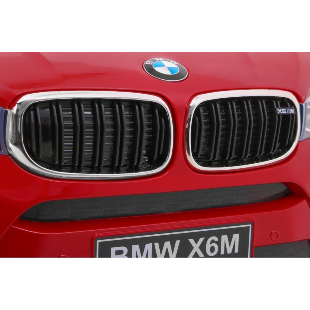 Elektromobilis BMW X6M, lakuotas raudonas-Elektromobiliai vaikams, Visureigiai-e-vaikas